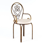 Cadeira de Ferro Coração Oxidada