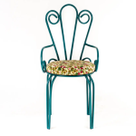 Cadeira de Ferro Arabesco Verde